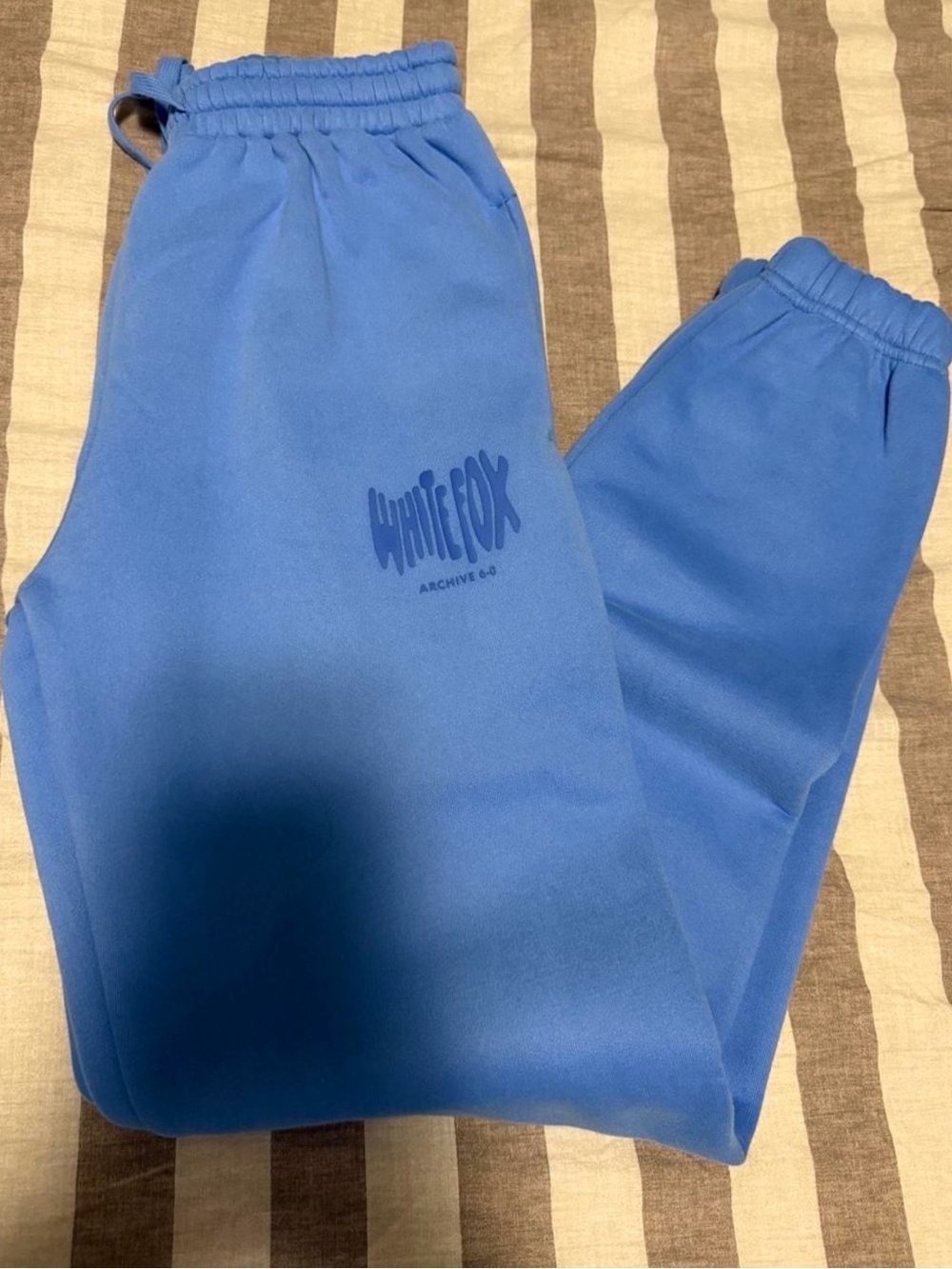 Women’s Blue Fleece Jogger Bottoms
